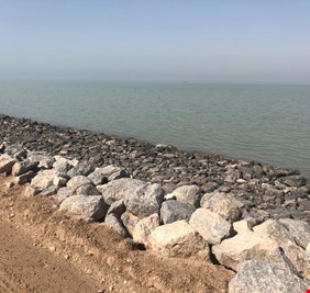 شركة الموانئ تعلن أفتتاح مشروع كاسر الامواج الغربي في ميناء الفاو