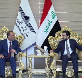 الحلبوسي في النجف للتوسط بقضية صيادي المحافظة الذين قتلوا في الأنبار