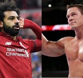 شاهد كيف احتفى المصارع الشهير جون سينا بالفرعون صلاح ولماذا؟