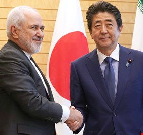 آبي لظريف: اليابان تود الحفاظ على علاقاتها الودية مع إيران