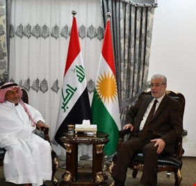 الطائفيون على اشكالهم يقعون .. الاخواني بشير الحداد يستقبل الارهابي عبد الرزاق الشمري الناطق بأسم عصابات داعش !!