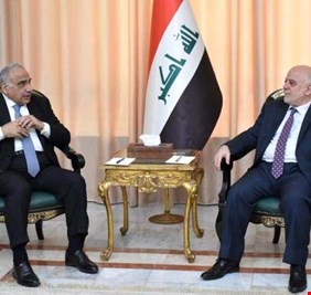 العبادي يقض مضاجع عبد المهدي بعد استقباله في بيته : بيان يشيد بالعبادي وحده