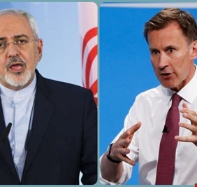 هانت وظريف يبحثان هاتفيا احتجاز إيران للناقلة البريطانية