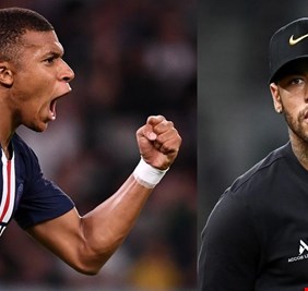 مبابي يطرد نيمار من احتفالات باريس سان جيرمان