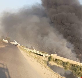 مصدر: اندلاع حريق داخل قاعدة جوية في صلاح الدين