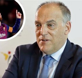 رئيس رابطة أندية الدوري الإسباني : ميسي أهم لليجا من نيمار ورونالدو