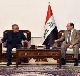 المالكي والعامري يؤكدان على وحدة الموقف الوطني بوجه التحديات