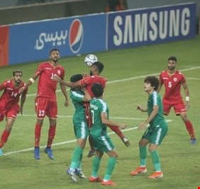 ميمي ينقذ منتخب العراق من خسارة امام البحرين بهدف التعادل
