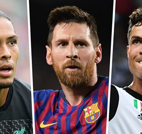 ميسي يخطف جائزة من رونالدو وفان دايك