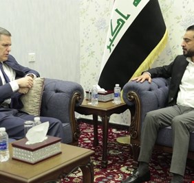 لقاء رئيس البرلمان محمد الحلبوسي مع سفير الولايات المتحدة الأميركية لدى العراق السيد ماثيو تولر