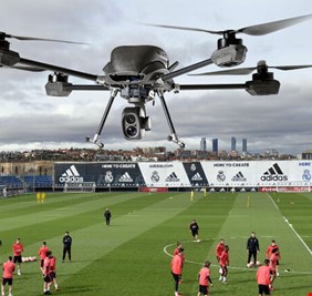 ريال مدريد يعلن الحرب على الطائرات المسيرة 