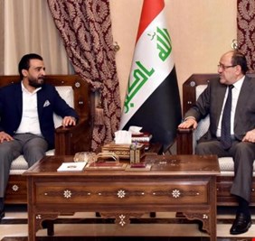 الاسراع بتلبية مطالب المتظاهرين ابرز مانوقش في لقاء المالكي والحلبوسي