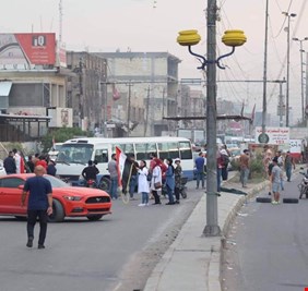 بدء الاضراب العام وغلق عدة شوارع رئيسة في بغداد