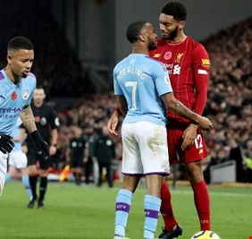 استبعاد سترلينغ من منتخب إنجلترا بعد مشاجرة بسبب مباراة ليفربول ومانشستر سيتي