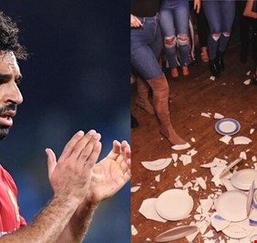 مطعم يوناني يحطم 2000 طبق بسبب محمد صلاح