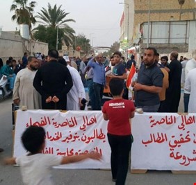 متظاهرون في كربلاء: السلطات تجرب سلاحاً جديداً ضد الشبان في حي البلدية!