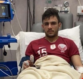 خليجي 24 .. إصابة القطري الراوي بكسر في الساق أمام العراق.