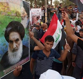 استطلاع دولي: متظاهرو العراق لا يثقون بغير السيستاني