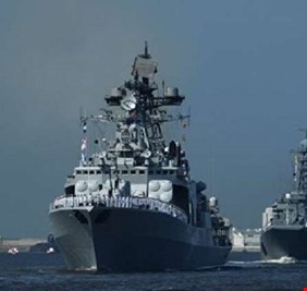 مناورات بحرية روسية - سورية مشتركة في البحر الأبيض المتوسط