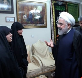 بالفيديو : ابنة سليماني تقاطع تعزية روحاني: مَن سيأخذ ثأر أبي؟!