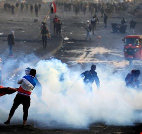 بعد إنتهاء (مهلة الناصرية)، حرق مقرات أحزاب وعصيان مدني في عشر محافطات، والقوات العراقية تدخل الإنذار