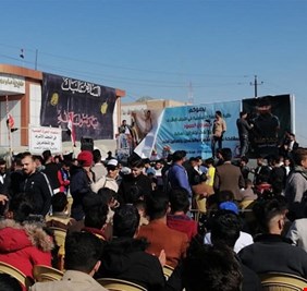 معتصمو النجف يهددون رئيس الجمهورية والبرلمان بخطوات تصعيدية في حال عدم تنفيذ مطالبهم