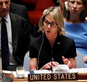 سفيرة واشنطن لدى الأمم المتحدة تحذر الفلسطينيين من معارضة خطة السلام