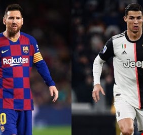 ميسي يحطم رقم رونالدو