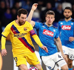 توصية بإقامة موقعة برشلونة ونابولي دون جمهور