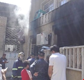 بالصور : خلاف بين الزوجين تسبب بحريق الكرادة.. الدفاع المدني يكشف التفاصيل!