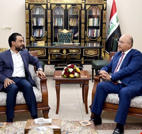 رئيسا الجمهورية والبرلمان يبحثان جملة ملفات ويدعوان لدعم الكاظمي