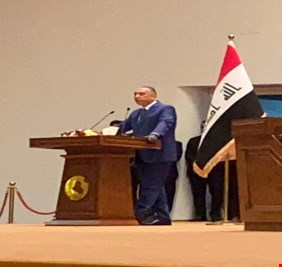 الان السيد الكاظمي يعرض منهاجه الحكومي