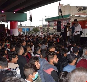 متظاهرو ميسان يتبرؤون من محاولات التصعيد وغلق الدوائر : ميليشيات تقف خلف التصعيد !