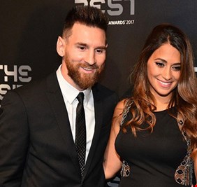 حسابا ميسي وزوجته في 