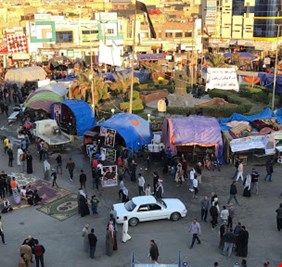 تجدد المظاهرات وسط بغداد