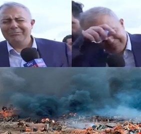 بالفيديو .. حين يكون المحافظ شريفاً وإبناً وفياً .. محافظ بيروت يبكي على مدينته التي إحترقت بإنفجار المرفأ أمس ..