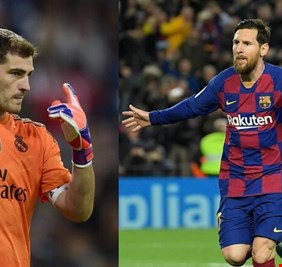 ميسي يوجه رسالة خاصة لحارس ريال مدريد السابق كاسياس