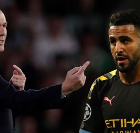 الجزائري محرز يوجه رسالة مشفرة لزيدان