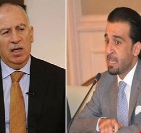 انتخاب النجيفي رئيساً للجبهة العراقية بمكوناتها الخمسة يشكل خطراً على زعامة الحلبوسي السنية وقد يسقطه من كرسي رئاسة البرلمان