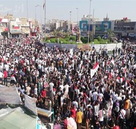 مراسل (العراق اليوم) في الناصرية يرسم بريشة الصحفي المحايد صورة لساحة الحبوبي ومحيطها : هكذا أرى ما يجري أمامي في هذه اللحظة !