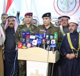 مبعوثاً من وزير الداخلية، اللواء سعد معن يلتقي الفاعليات الأمنية والعشائرية في الأنبار، ويعقد مؤتمراً صحفياً في الرمادي