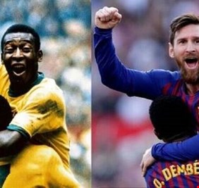 لهدف نبيل.. ميسي يتبرع بحذائه التاريخي الذي حطم به رقم الأسطورة بيليه