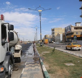 جهود الكاظمي تطفئ حرائق الناصرية، ومتظاهروها ينظفون شوارع المدينة، ويغسلون ساحاتها، ويبعثون الهدوء والطمأنينة فيها..