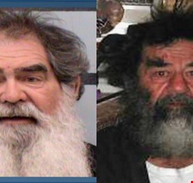 الشرطة الامريكية في تكساس تعتقل شبيه “صدام حسين بعد أن إحتجز قافلة للحرس الوطني !