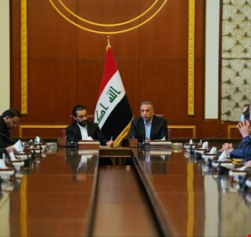 في اجتماع مشترك مع الحلبوسي..  الكاظمي يتوعد جميع المقصرين بحريق 