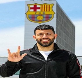 الأفضل في العالم .. أول تعليق لأجويرو بعد انتقاله إلى برشلونة