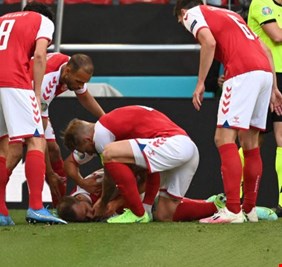 اللاعب الدنماركي أريكسن لا يتذكر شيئاً، والطبيب يصفه بوضع المتوفى