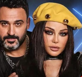 فيديو.. هيفاء وهبي وأكرم حسني يجتمعان لأول مرة في 