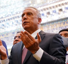 الكاظمي من مرقد الأماميين العسكريين : سامراء مدينة ثقافية وحاضرة اسلامية، ومنها ينبغي انطلاق التعايش العراقي