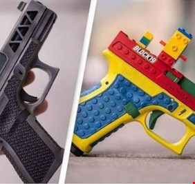 عمل خطر وغير مسؤول .. شركة تصنع مسدسات حقيقة تبدو كلعب أطفال
